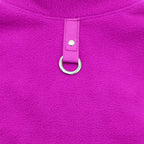 Dog Fleece Vest Soft Winter Jacket Sweater With D-Ring Leash Cold Weather Coat Hoodie For Small Medium Large Dogs Purple Small