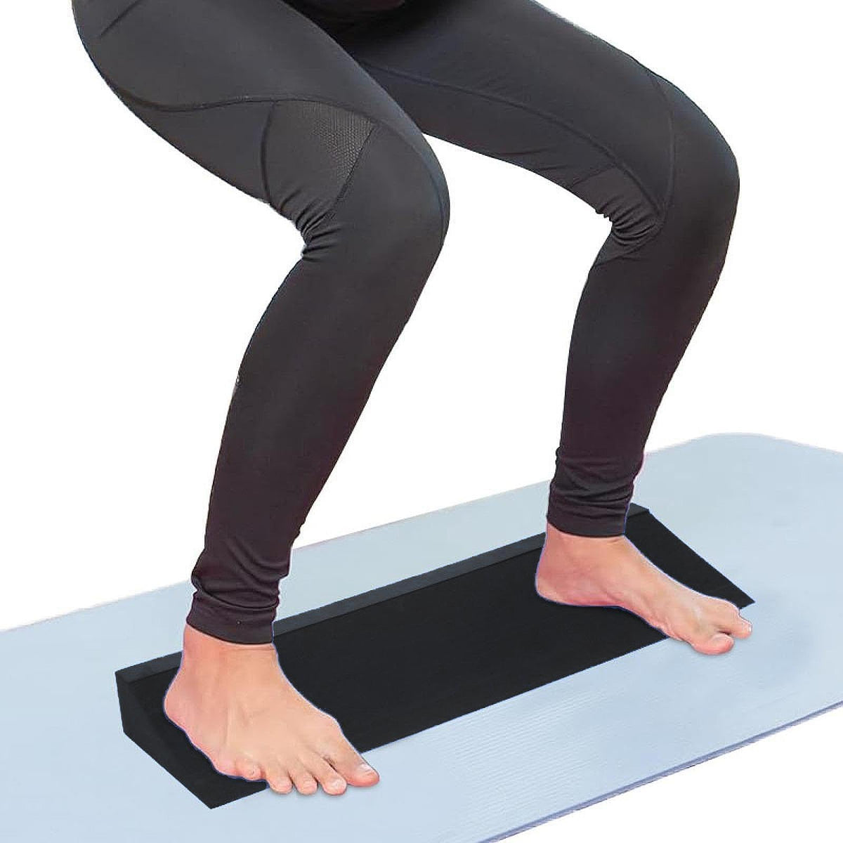 Enakshi Yoga Wedge Block Fitness Slant Board for Sports Muscle Building Tight Calves Black|Sporting Goods | Fitness, Running & Y