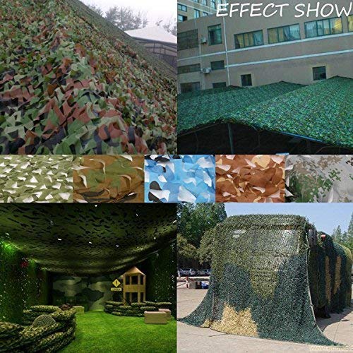 Loogu Camo Netting, Camouflage Net Blinds Great For Sunshade Camping Shooting Hunting Etc (Greenzone, 15X10M=5X328Ft)