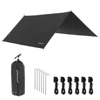 Clostnature Waterproof Camping Tarp For Tent - Ultralight Hammock Rain Fly For Backpacking, Heavy Duty Camping Hiking Awning Lig
