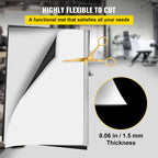 Vevor Dance Floor, 6.6X23Ft Dance Floor Roll, 0.06In Thick Pvc Vinyl Dance Floor, Black/White Reversible Portable Dance Floor, N