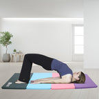 Gymnastics Mat 8X4X2'' Foldable Tumbling Mats With Carrying Handles Four Fold Thick Exercise Mat For Home Aerobics Stretching Yo