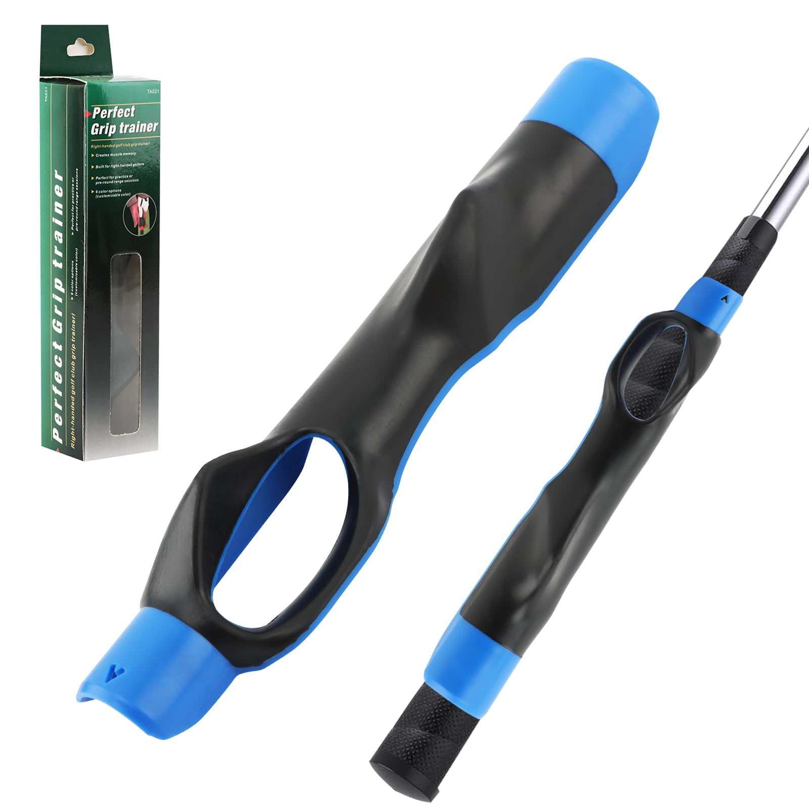 Golf Grip Trainer, Golf Club Grips Golfs Training Aid to Help Train Correct Hand Position Grasp, Anti-Slip Golfs Wrist Trainer G