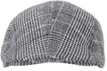 Capiteum Self Designed Unisex Golf Cap Checkered Casual Golf Flat Caps & Hats For Mens Caps & Hats Summer Collection (Grey)