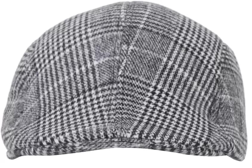 Capiteum Self Designed Unisex Golf Cap Checkered Casual Golf Flat Caps & Hats For Mens Caps & Hats Summer Collection (Grey)