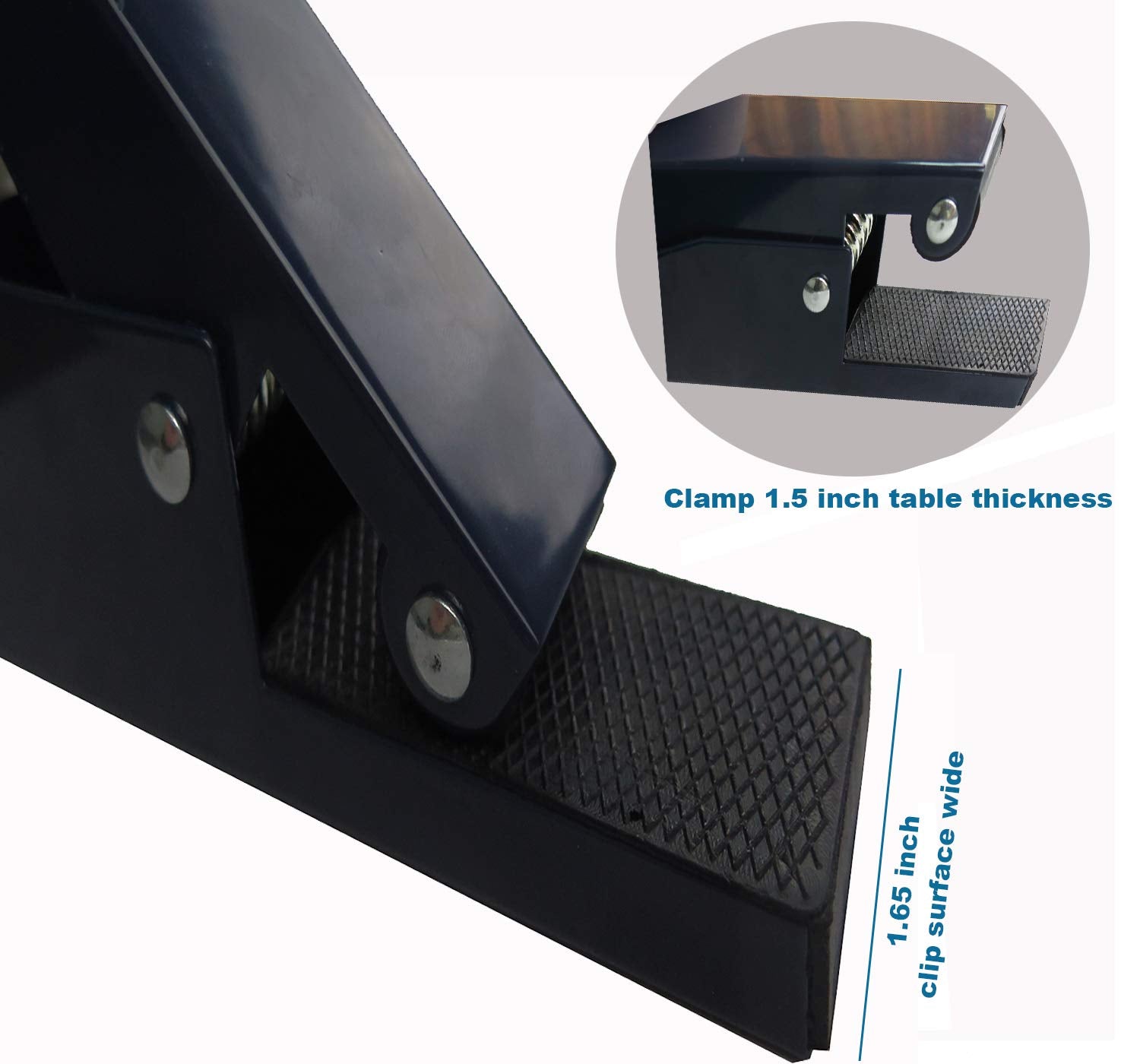 Comesee Professional Ping Pong Net Clip On Easy, Table Tennis Net And Post Set With Spring Activated Clamp, Thick Base Grip, Pre