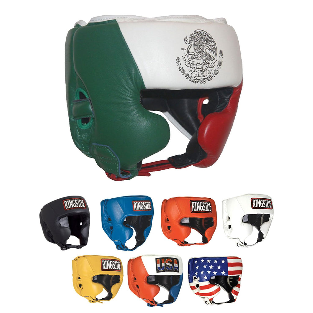 Ringside Competition-Like Boxing Headgear With Cheeks Mexican Flag, X-Large