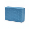 MERISHOPP EVA Soft Exercise Block Dotted Surface FirmDensity Soft Exercise Block Rounded Edges for Stretching Blue 23x15x75