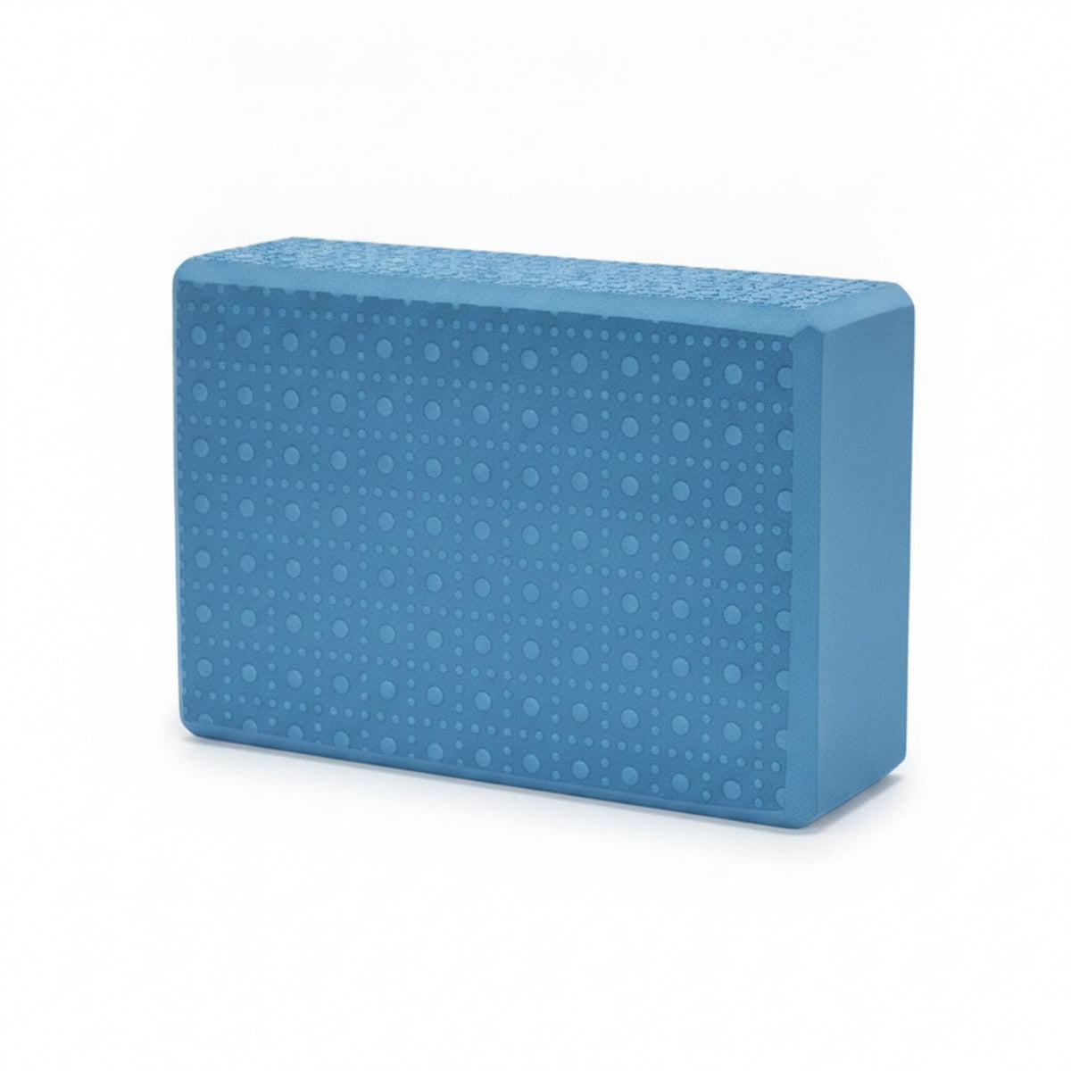 MERISHOPP EVA Soft Exercise Block Dotted Surface FirmDensity Soft Exercise Block Rounded Edges for Stretching Blue 23x15x75