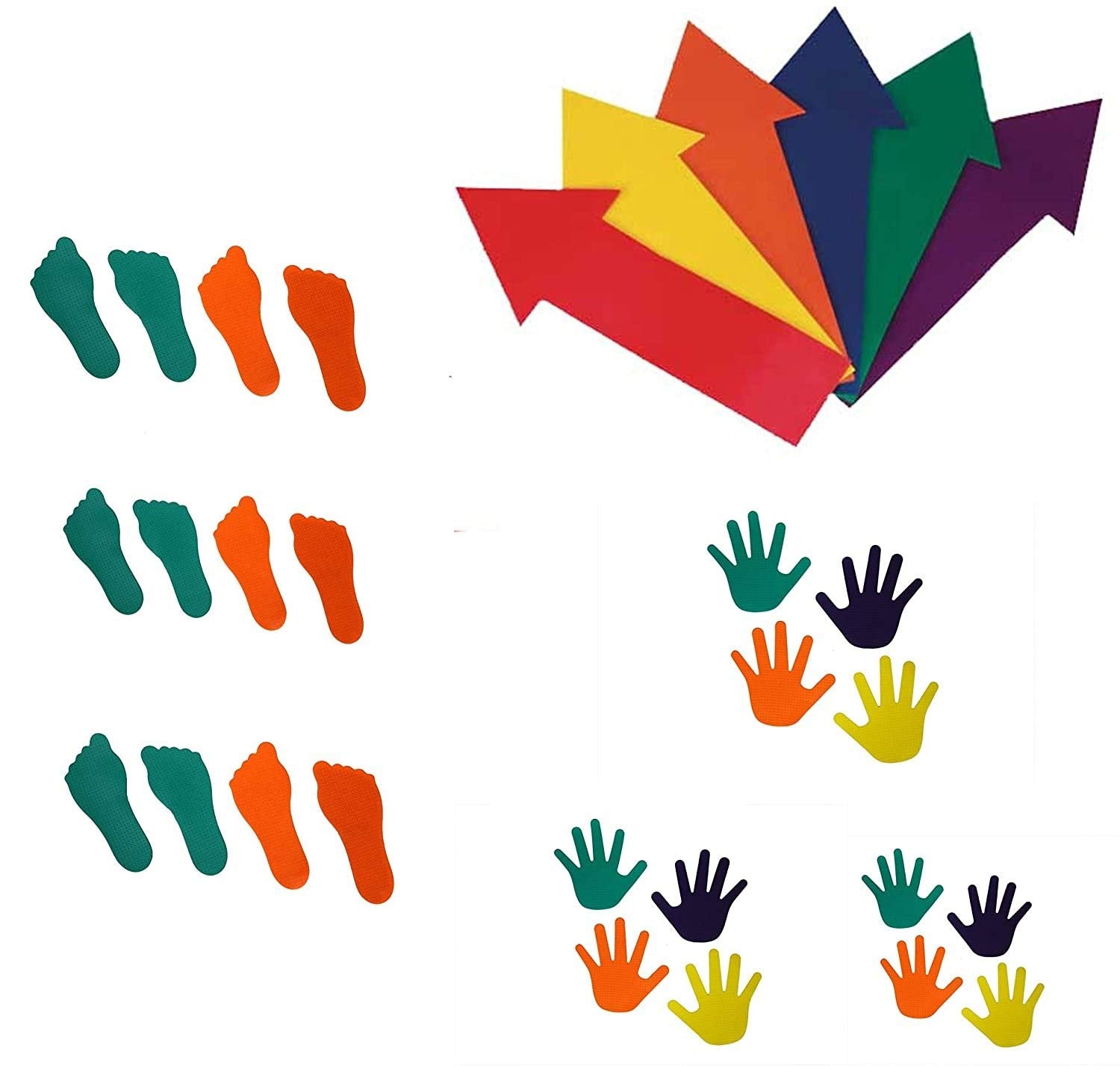 Gsi Spot Markers Non-Toxic Non-Slip For Kids Education And Preschool Classroom Kindergarten Learning Activity With Hand Feet And