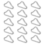 40Pcs Trampoline Triangle Ring Leash Rings Heavy Duty Leash Replacement Trampoline Clips Marine Clips Bungee Bed Triangle Ring G