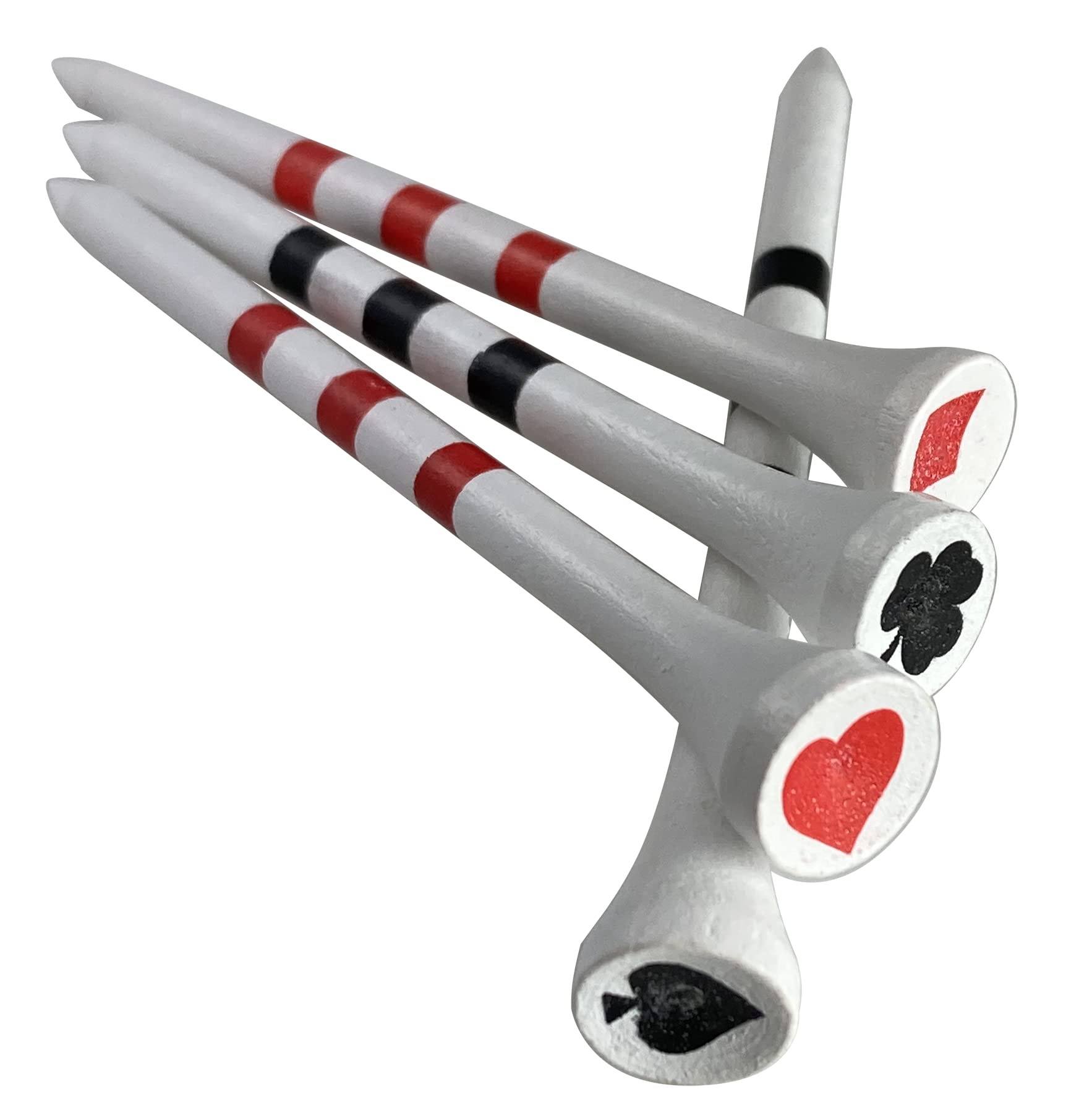 Pridesports 3-1/4'' Playing Card Tees, White (Ps31445C)