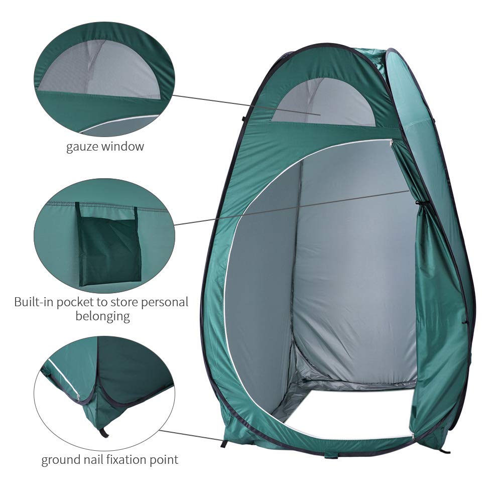 Kcelarec Camping Pop Up Privacy Shower Tent, Portable Outdoor Shower Tent For Camping, Biking, Toilet, Shower, Beach And Changin
