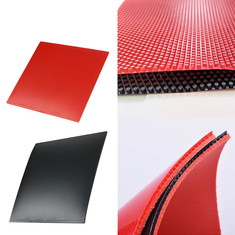Jorjorler 2 Pcs Table Tennis Rubber Glue,Ping Pong Glue Whole Sheet Thickness About 4Mm,Table Tennis Rubber Hard Sponge 2.2Mm,On