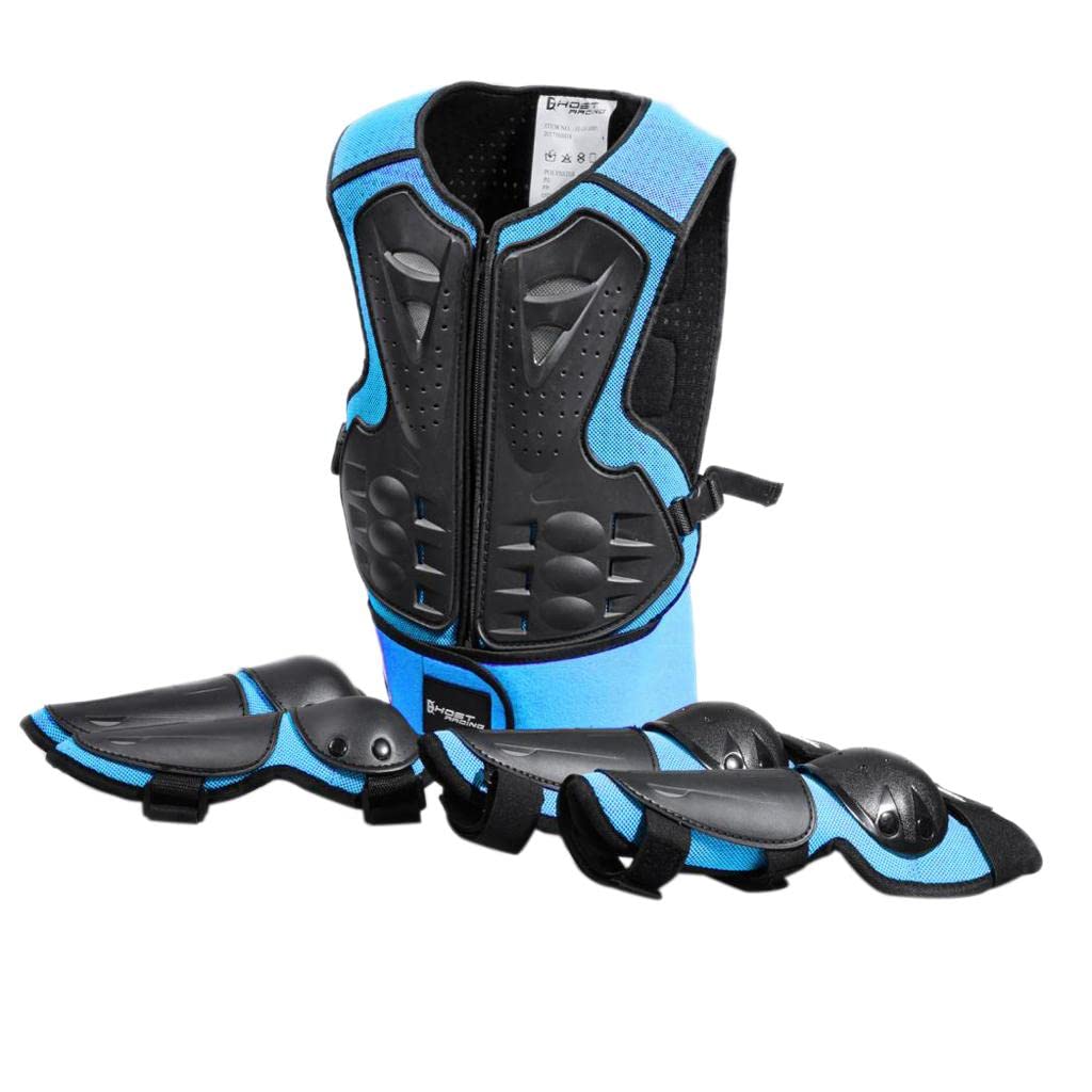 Enakshi Kids Skateboard Cycling Skating Elbow Knee Pads Wrist Protective Gear Blue|Sporting Goods | Outdoor Sports | Skateboardi