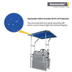 Seamander Boat T-Top For Center Console,Bimini Tops With 1'' Aluminum Tube (Pacific Blue)