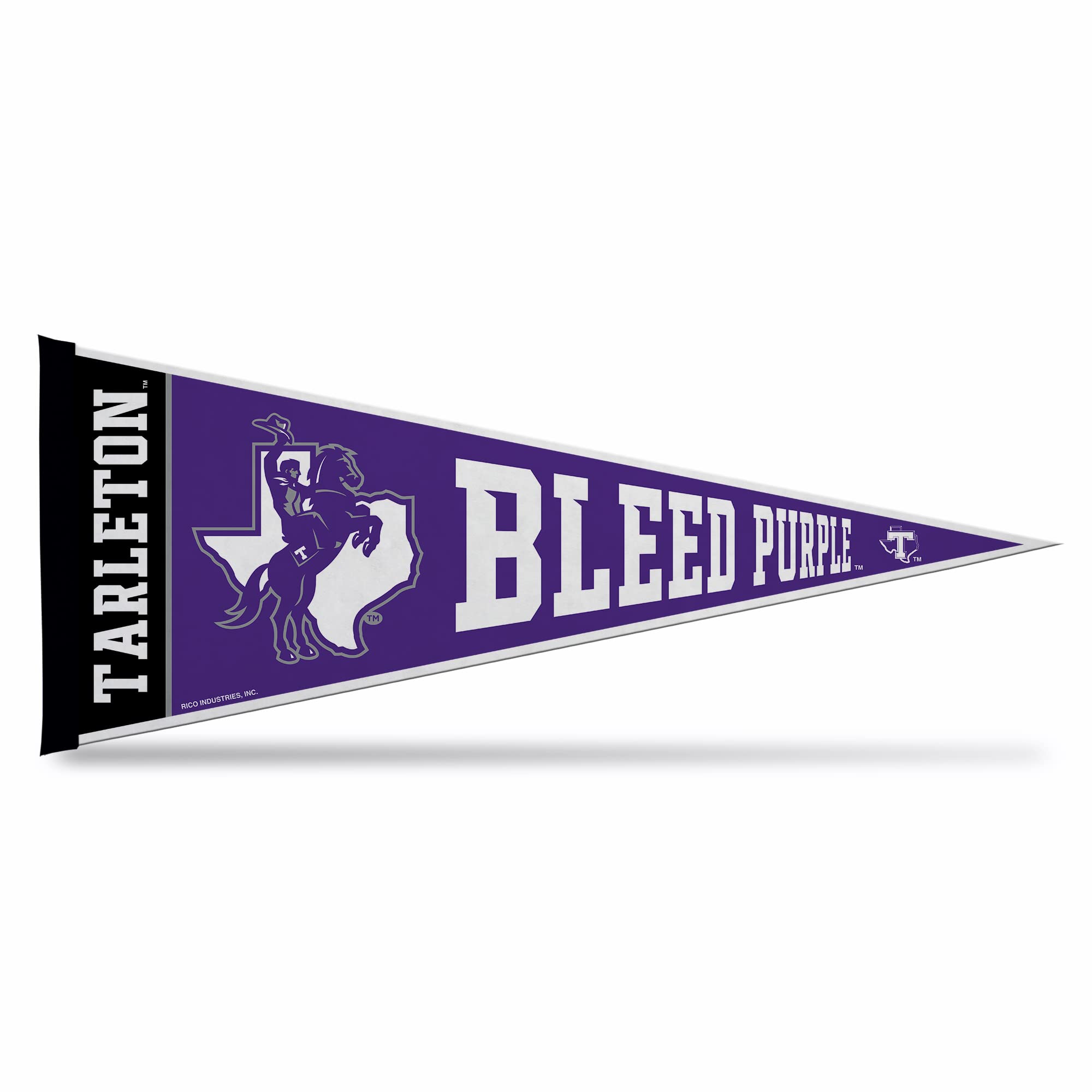 Rico Industries Ncaa Tarleton State Texans Exclusive 12'' X 30'' Felt Wall D  Cor Pennant - Great For Home/Bed Room/Man Cave D