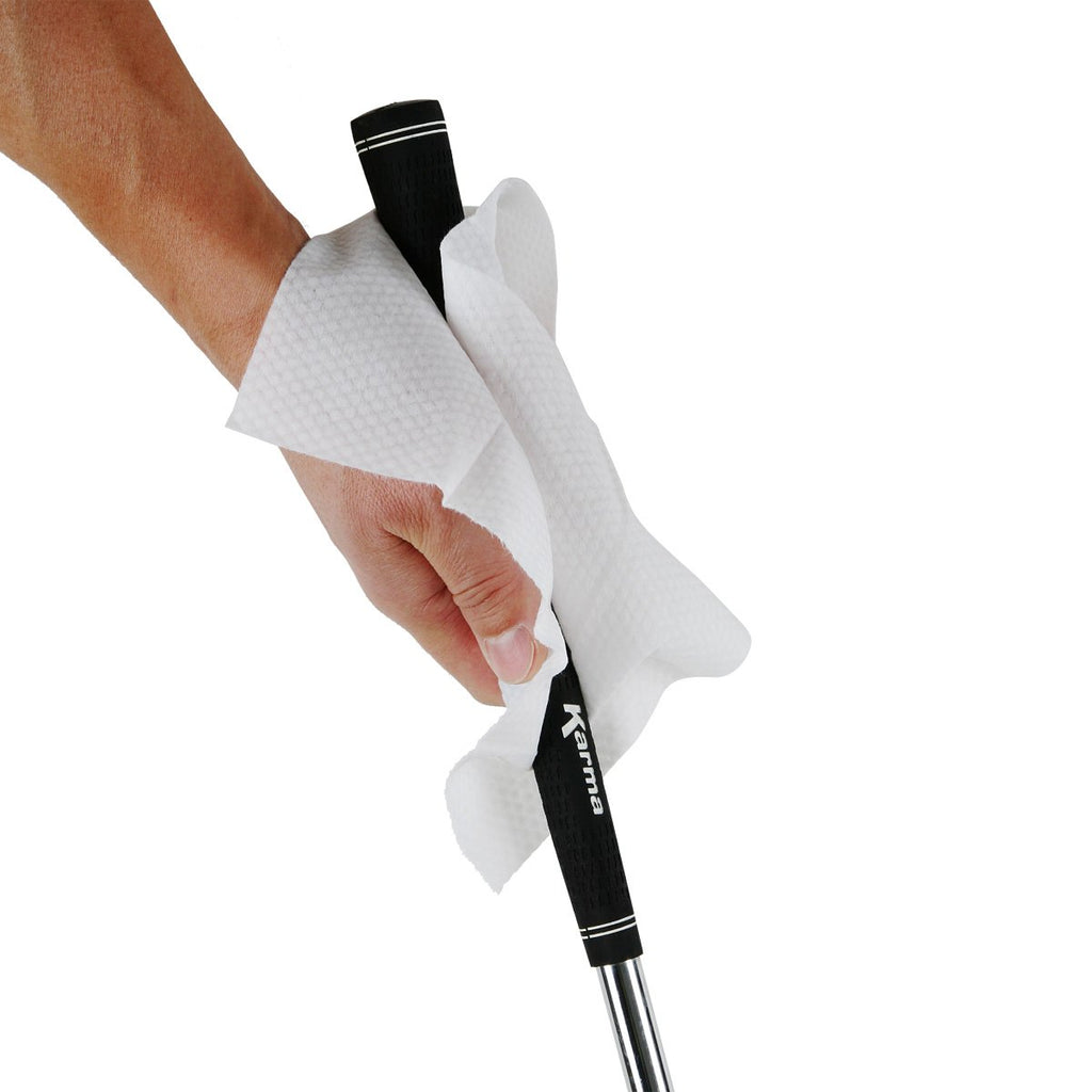 Karma Golf Grip Cleaning Wipes - Clean The Dirt, Sweat And Grime Off Your Golf Grips Instantly, Fast-Drying Golf Grip Cleaner Fo