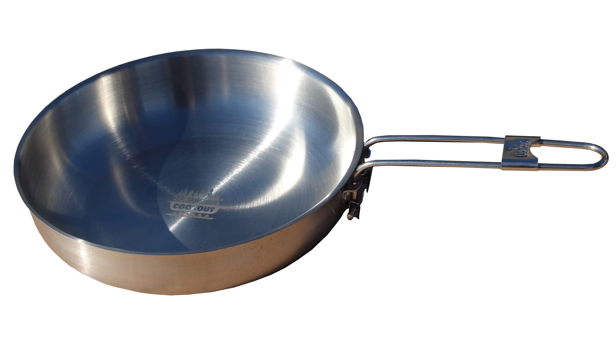 Mr. Outdoors Cookout 8.25 Stainless Steel Fry Pan with Folding Handle