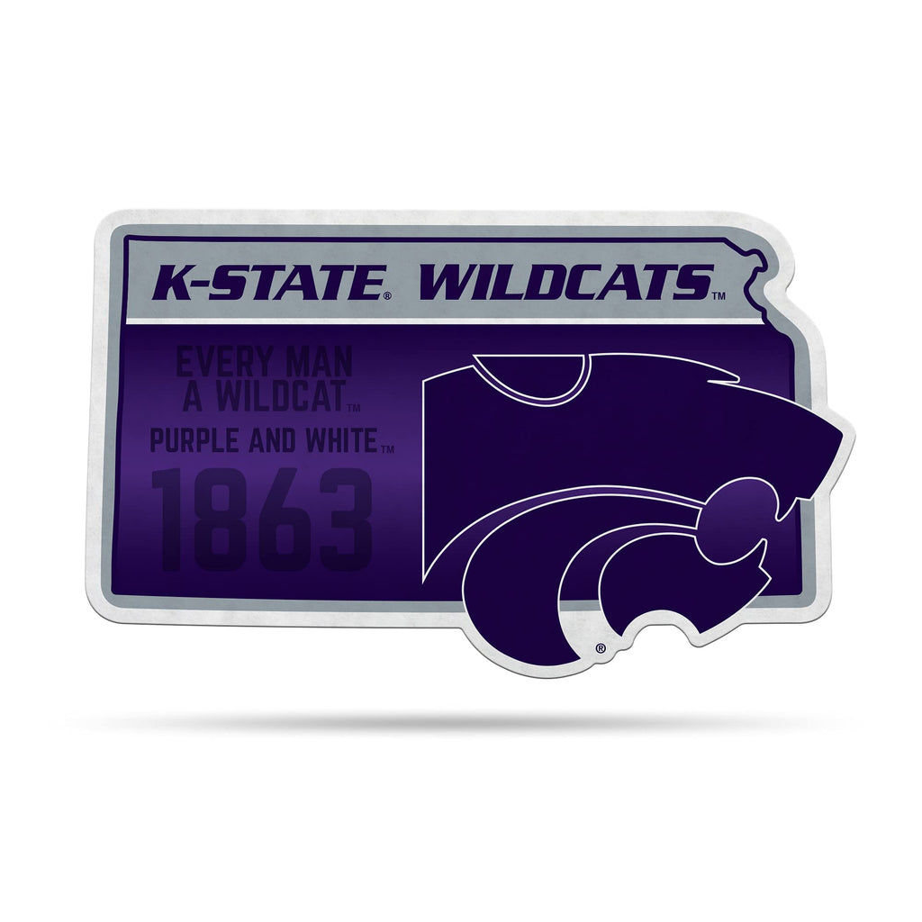 Rico Industries Ncaa Kansas State Wildcats State Shape Shape Cut Pennant - Home And Living Room D  Cor - Soft Felt Ez To Hang