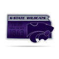 Rico Industries Ncaa Kansas State Wildcats State Shape Shape Cut Pennant - Home And Living Room D  Cor - Soft Felt Ez To Hang