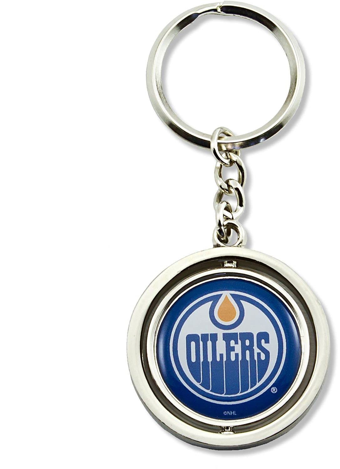 NHL Memphis Oilers Spinning Logo Keychain