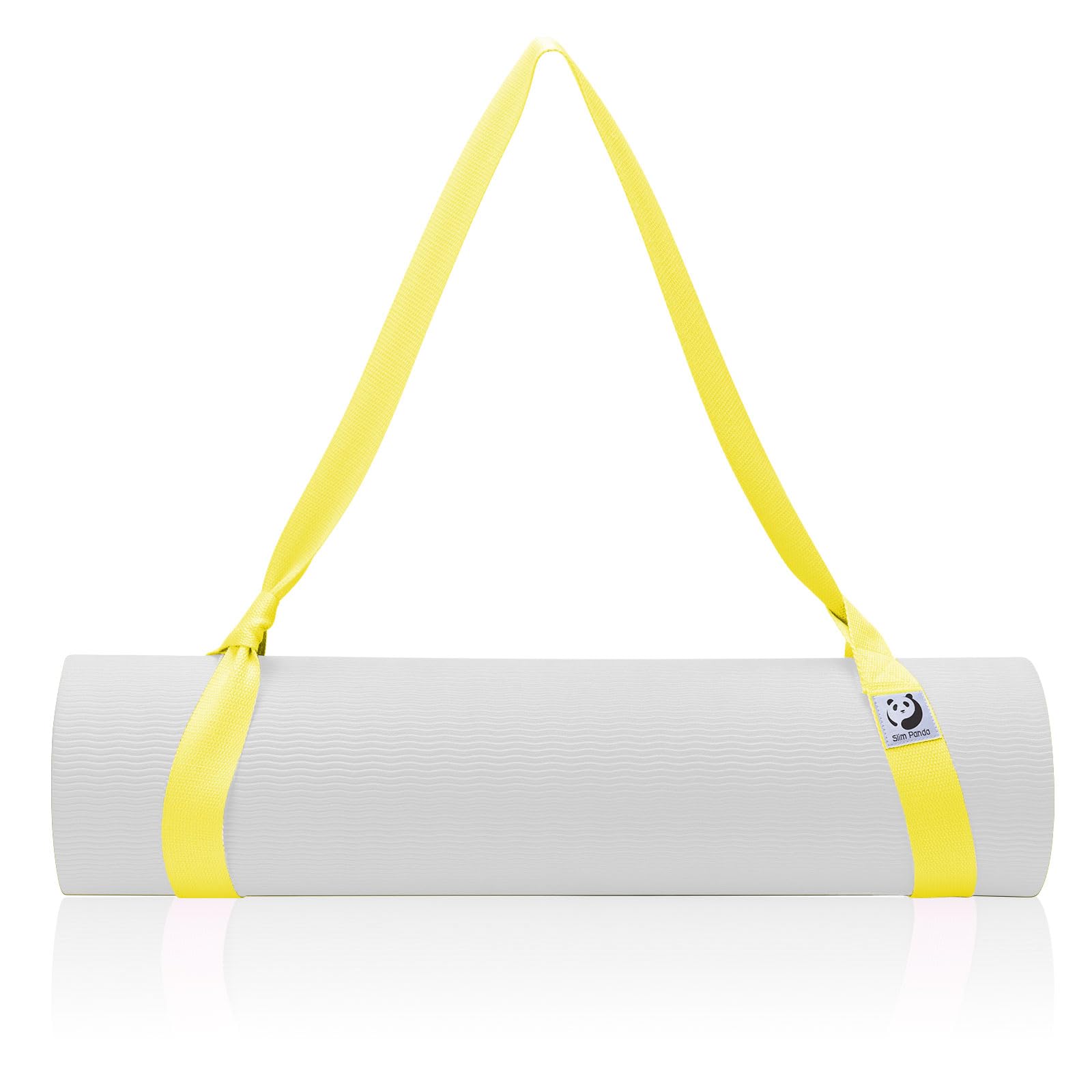 Slim Panda Yoga Mat Straps For Carrying, Adjustable Yoga Mat Carrier, Yoga Mat Sling(Yoga Mat Not Included) (Yellow)