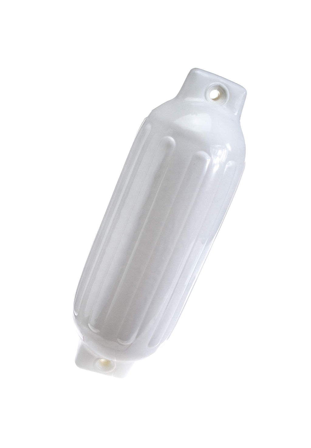 Seachoice Twin Eye Ribbed Boat Fender, White, 8-1/2 In. X 27 In.