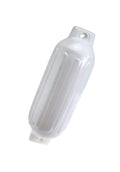 Seachoice Twin Eye Ribbed Boat Fender, White, 8-1/2 In. X 27 In.