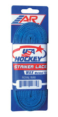 A&R Sports Usa Waxed Hockey Laces, 72-Inch, Royal