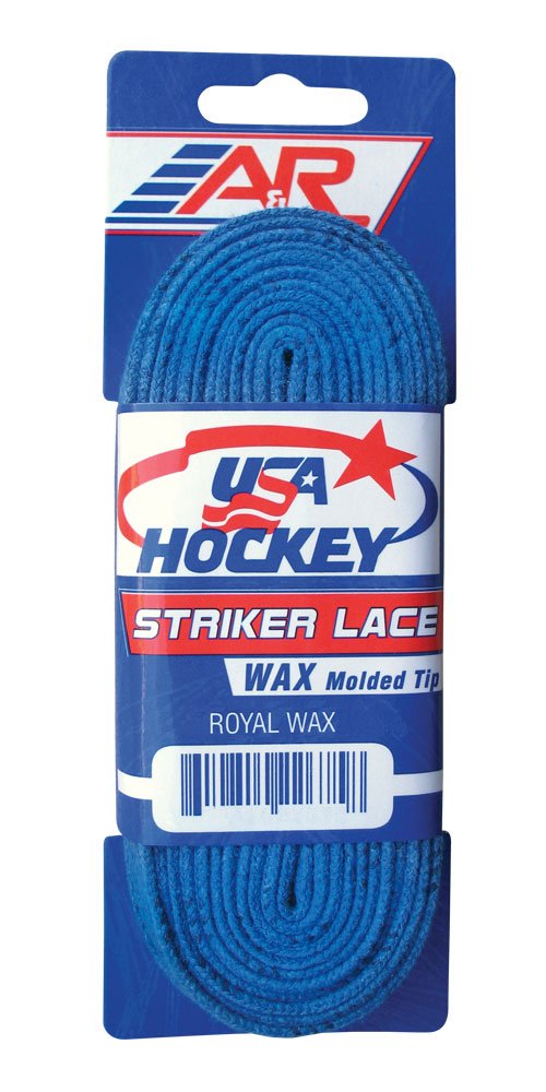 A&R Sports Usa Waxed Hockey Laces, 72-Inch, Royal