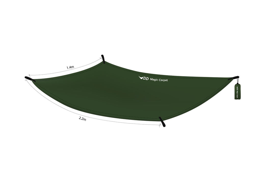 Dd Hammocks - Dd Magic Carpet Regular Size: 4.6Ft X 4.6Ft Fully Waterproof Compact Tarpaulin Rainfly For Ground Sheet Camping An