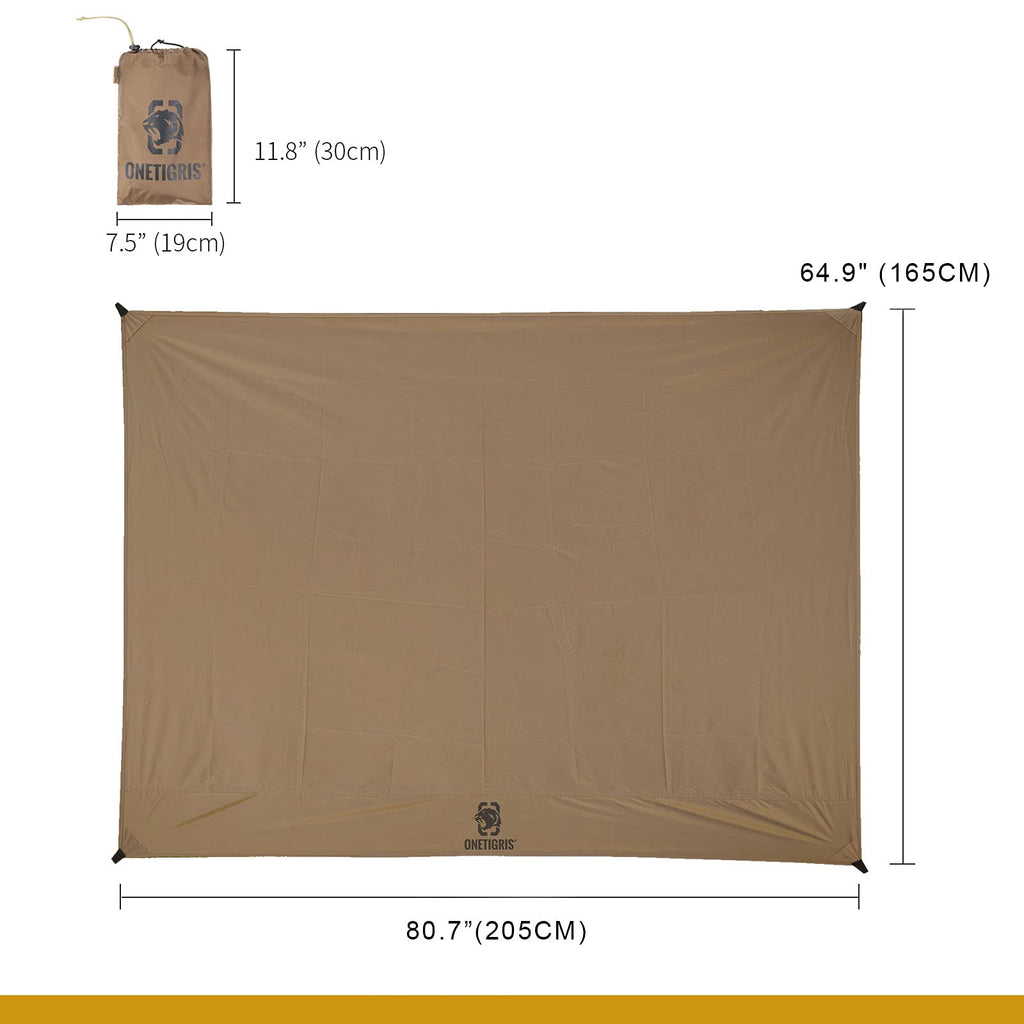 Onetigris Waterproof Tent Footprint, 81'' X 65''