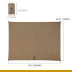 Onetigris Waterproof Tent Footprint, 81'' X 65''