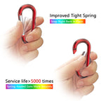 Sprookber 3'' Aluminum Carabiner D Ring, Caribeener