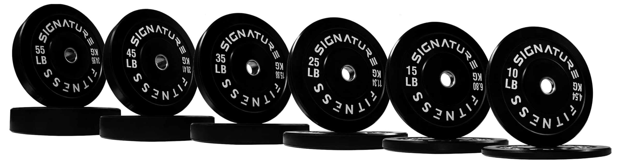 Fitvids 2'' Olympic Bumper Plate Weight Plates With Steel Hub, 25Lb, Pair