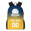 Personalized Indiana Basketball Sports Backpack Custom City Fan Gift Shoulder Bag Add Name and Number Casual Bag