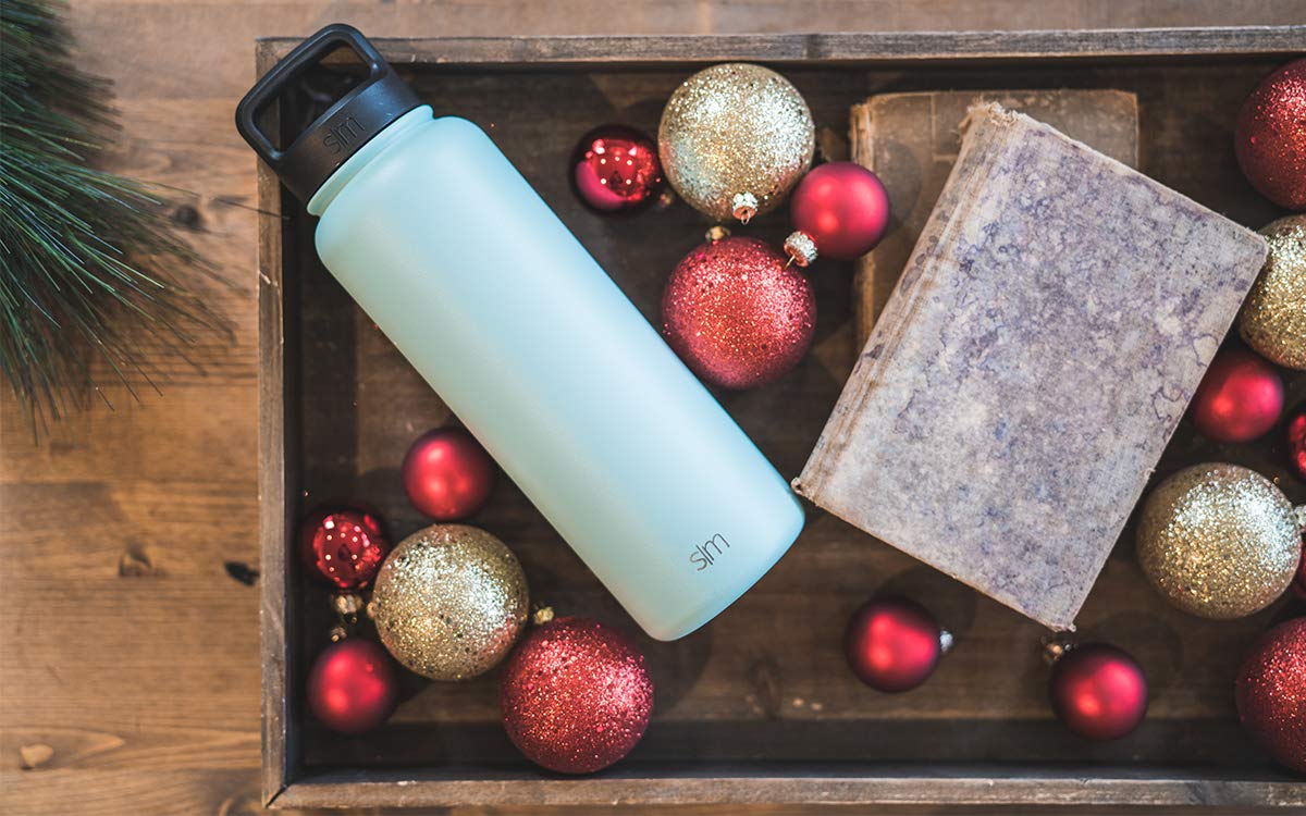 Simple Modern Wide Mouth Lid Leak Proof Straw Chug Handle Flip Fits Summit Water Bottles And Hydro Flask, Oasis