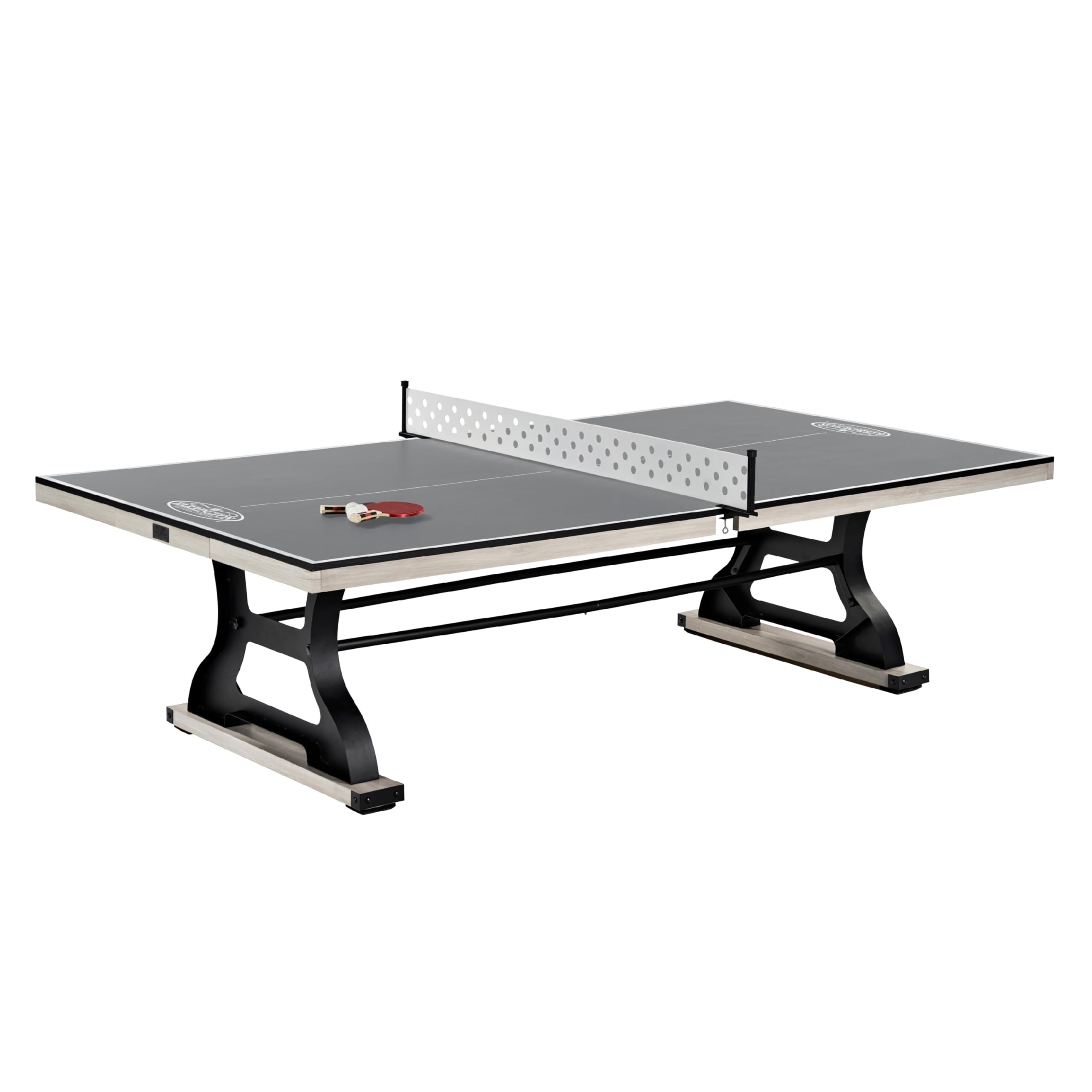 Barrington 9-ft Coventry Tennis Table, Official Size with Durable Metal Net and Storage Drawer, Perfect for Family Game Rooms