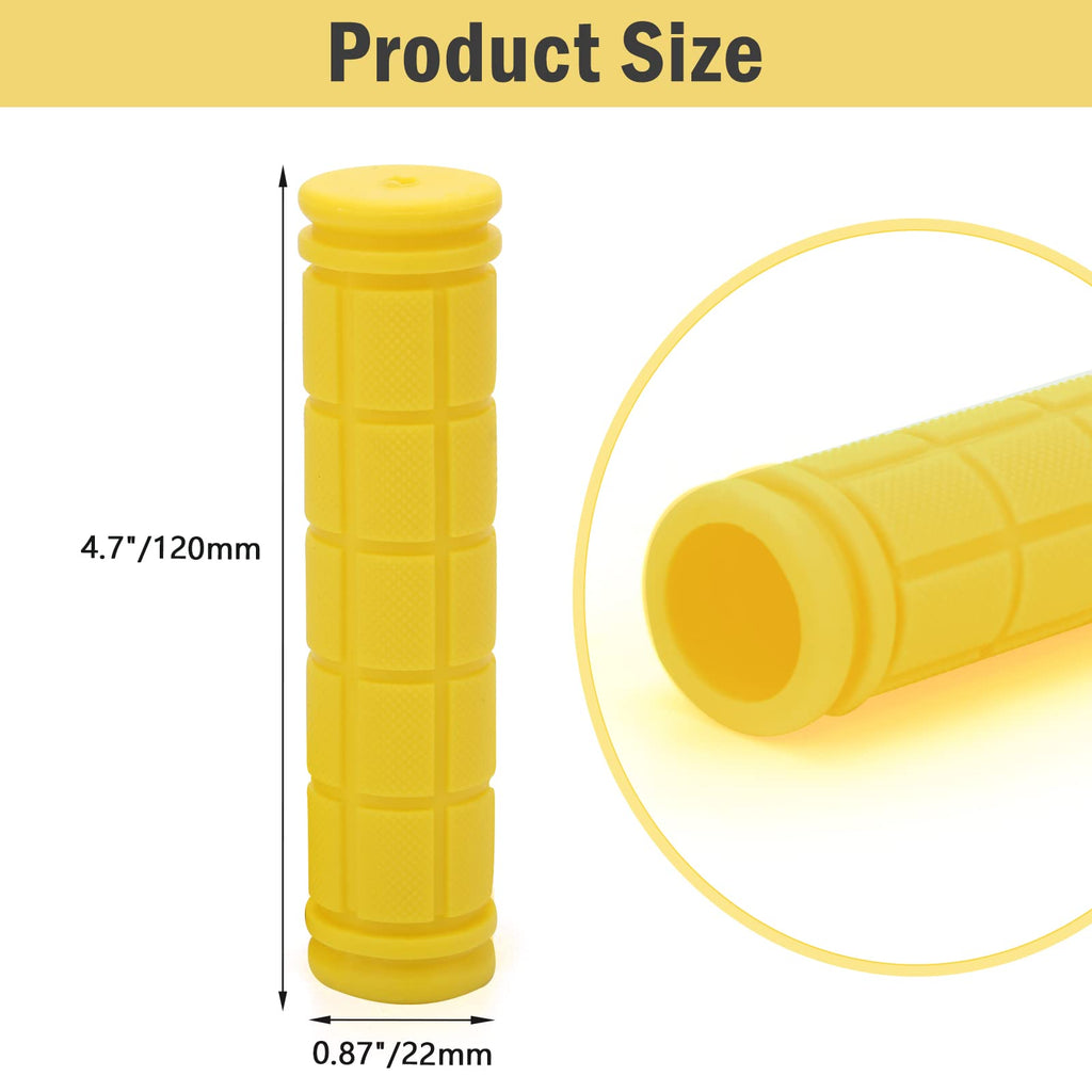 Coolrunner Bike Handlebar Grips, Bicycle Grips For Kids Girls Boys, Non-Slip Rubber Mushroom Grips For Scooter Cruiser Seadoo Tr