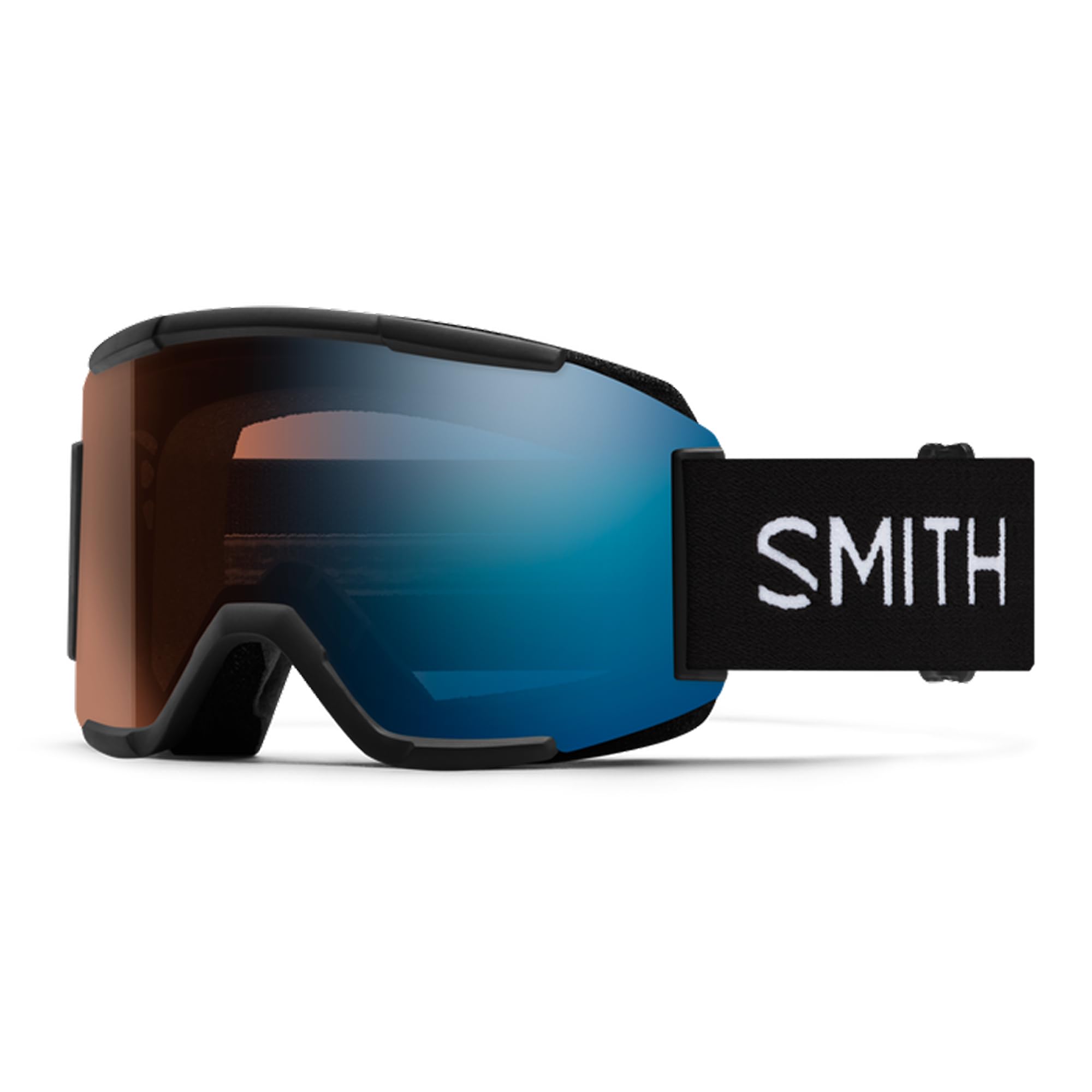 SMITH Squad Snow Goggles with ChromaPop Lens - Performance Ski & Snowboard Goggles with Replaceable Lens - For Men & Women - Bla