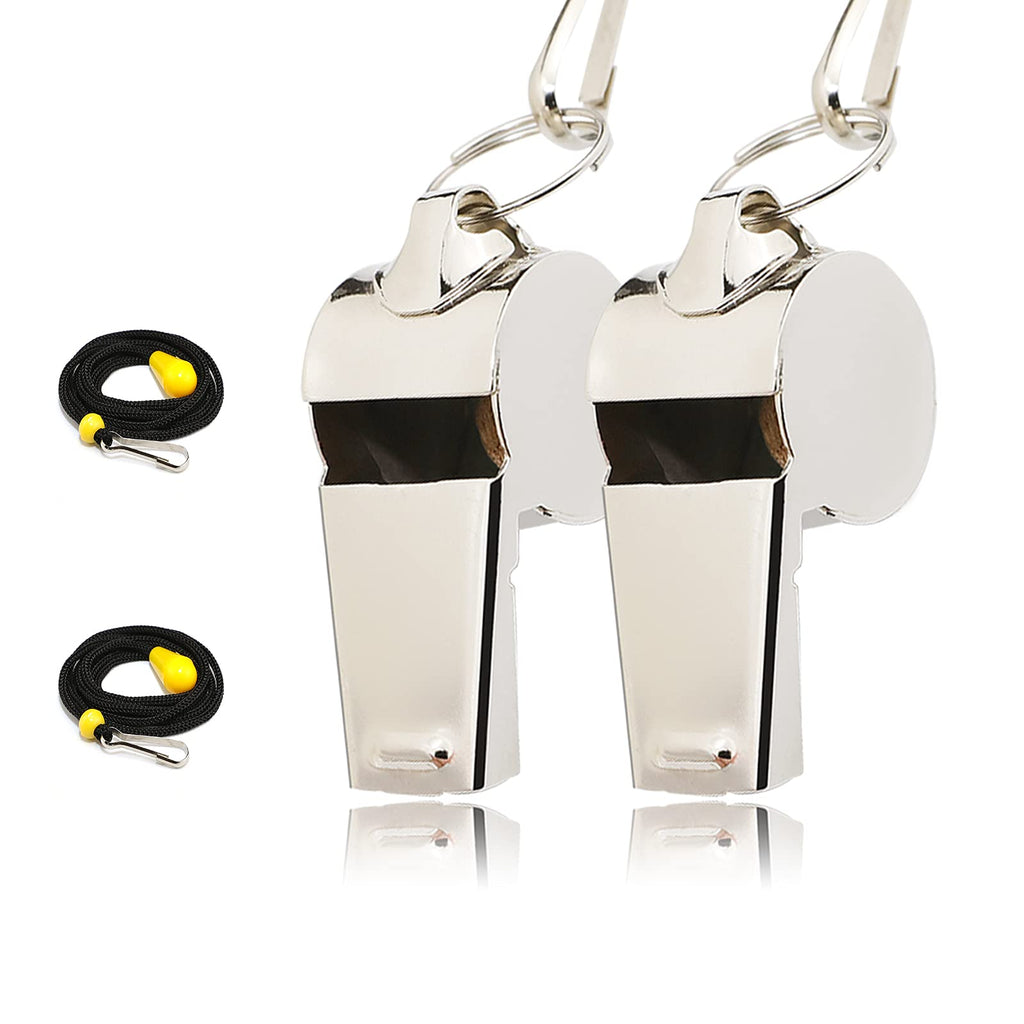 Ambitionjump Whistle For Coaches, Metal Whistles For Adults With Lanyard, Loud Sport Whistle For Referee Teacher Police Soccer G