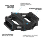 Shimano Pd- Ef202 Casual Riding Flat Pedal, Silver, One Size