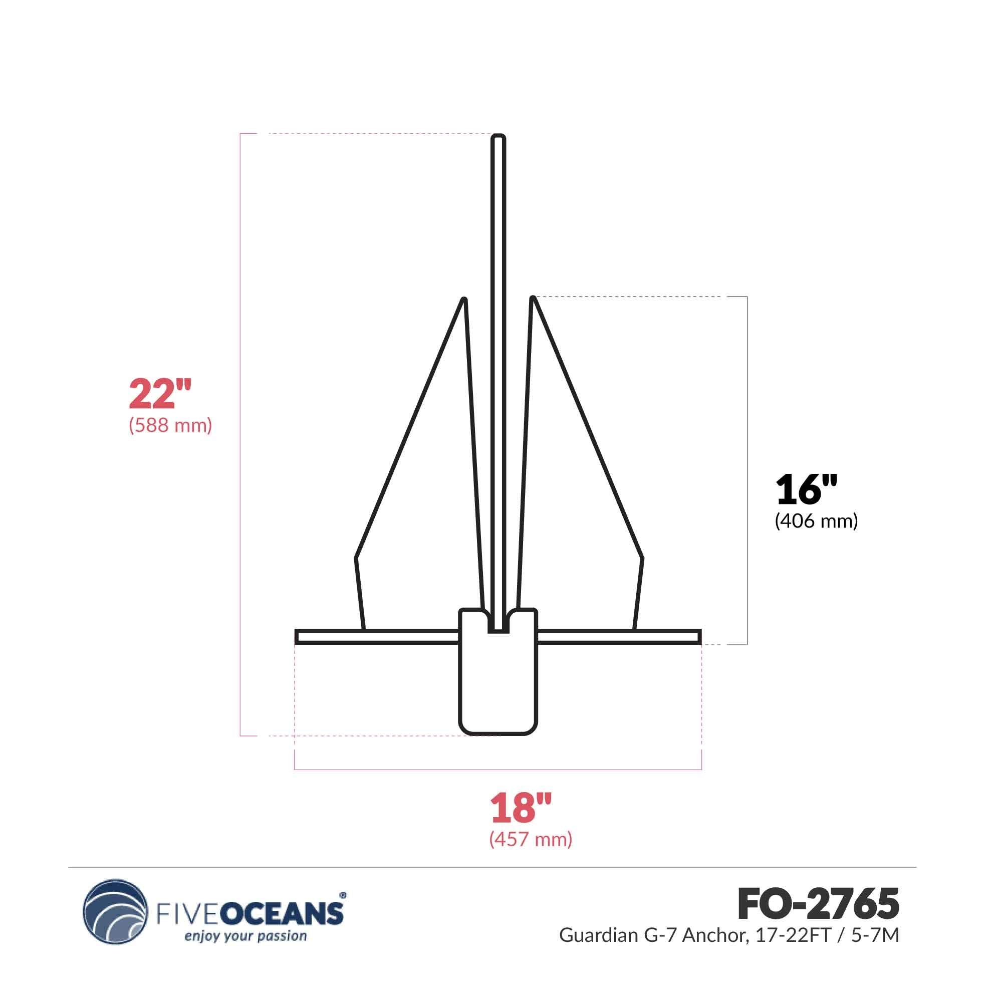The World'S Best Anchor Fortress Marine Anchors - Guardian G-7 (4 Lbs Anchor / 17-22' Boats), Aluminum