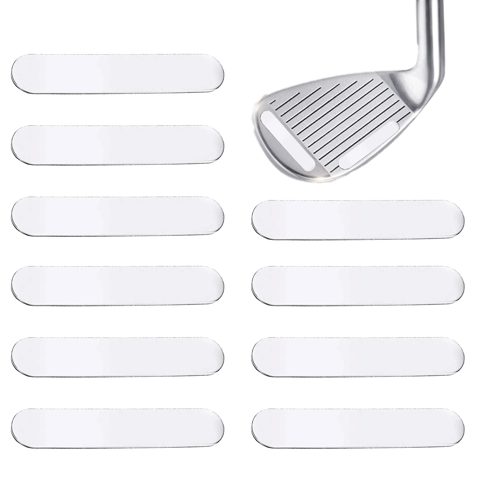 10 Pcs Golf Weighted Lead Golf Weighted Lead Pieces For Adding Swing Weight, Golf Weighted Strips Golf Adhesive Lead Tape Strips