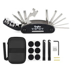 Wotow Bike Repair Tool Kit - 16 In 1 Bicycle Multitool Portable Mountain Bike Tool Cycling Maintenance, Bike Hex Key Wrench & Bi