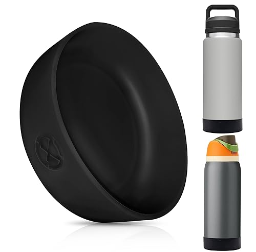 One Missionx Protective Silicone Boot Sleeve For Yeti 36Oz Rambler Water Bottles, Anti-Slip Bottom Cover, Bpa Free (Black, Fits