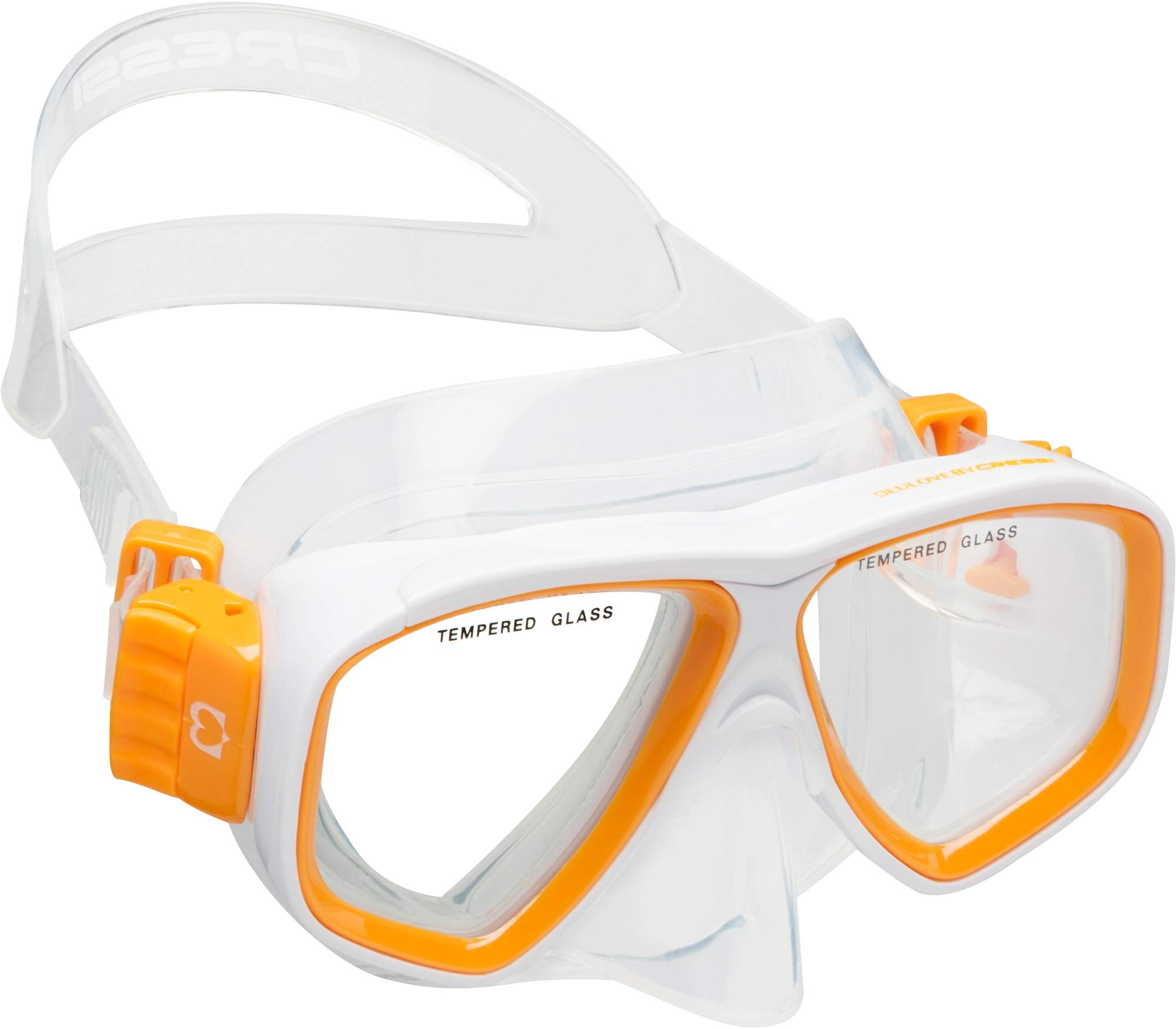 Cressi Rocks Kids Set, White/Orange, S/M