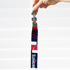 Rico Industries Nfl Football New England Patriots Standard Wrist Lanyard Key Chain, Cute Wristlet Strap Keychain Holder For Wome