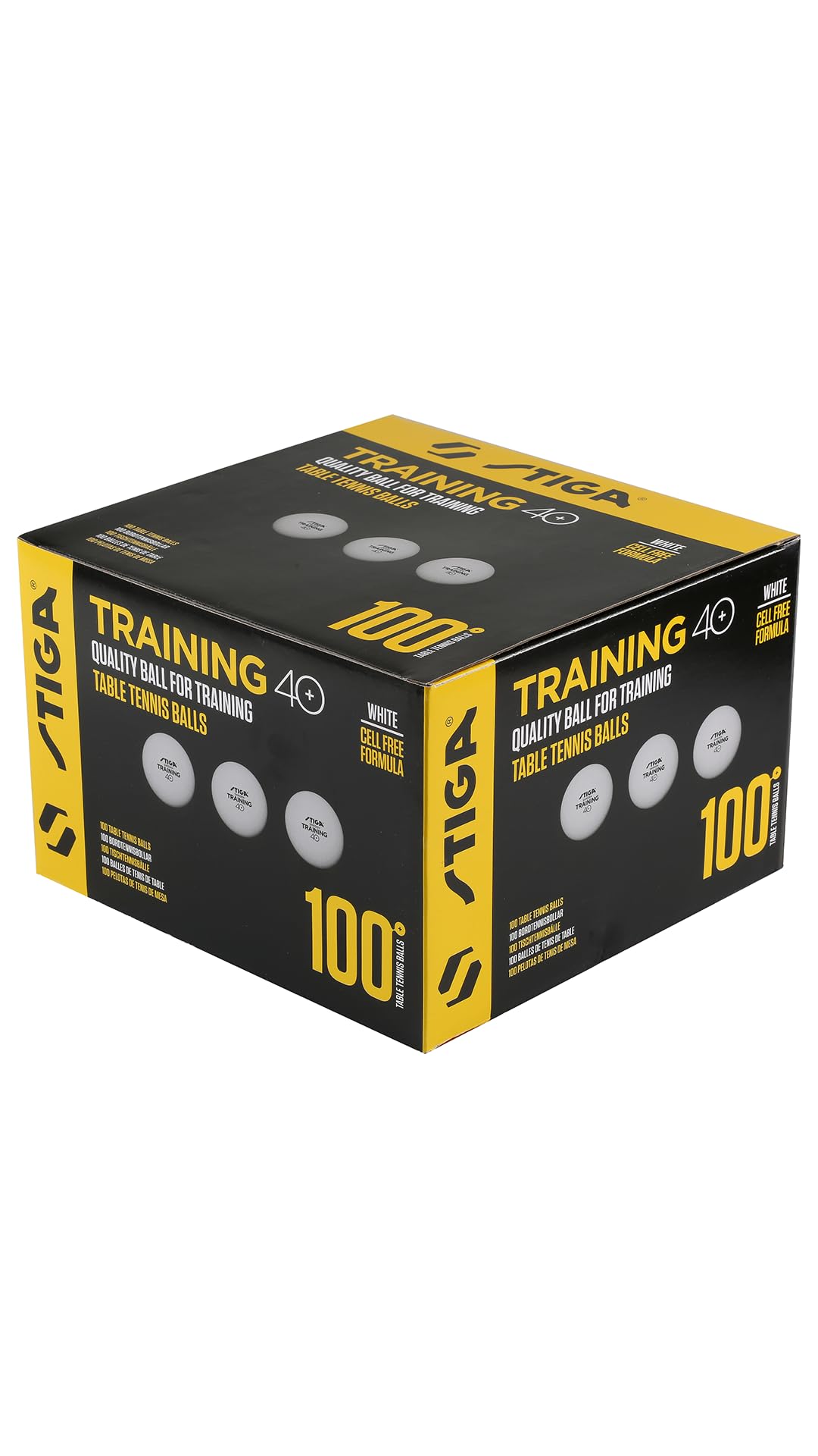Stiga Training 40+ Bulk Pack Table Tennis Balls (100 Balls)